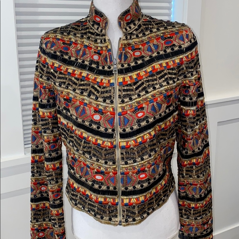 NWT Alice & Olivia Mikayla Embellished Jacket